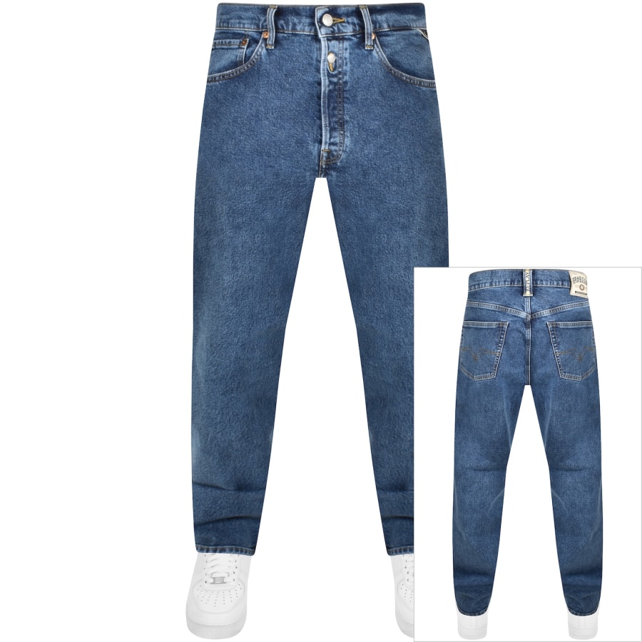 Replay M9Z1 Straight Jeans Mid Wash Blue